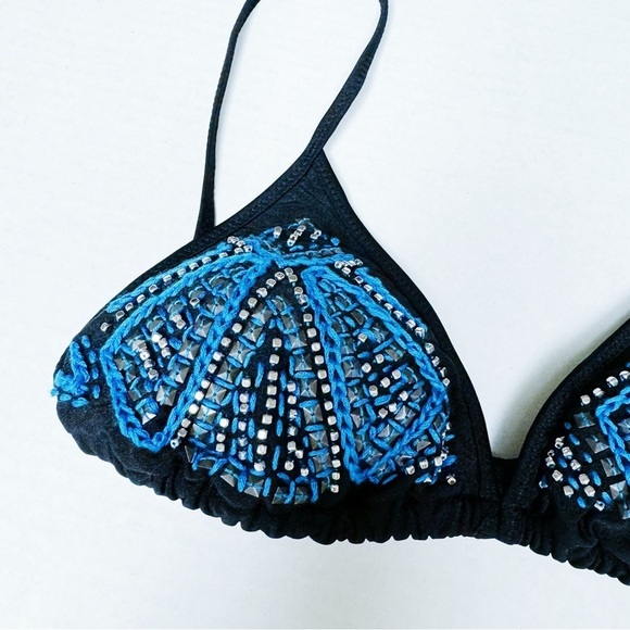 Amuse Society - Black Studded Bikini Top - Picture 2 of 3